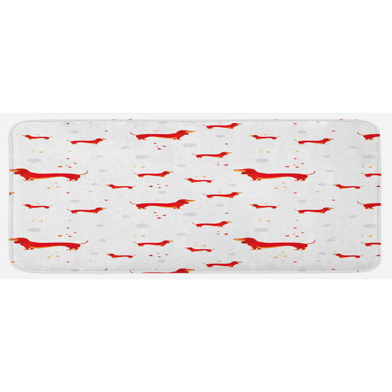 Tapis de cuisine teckel