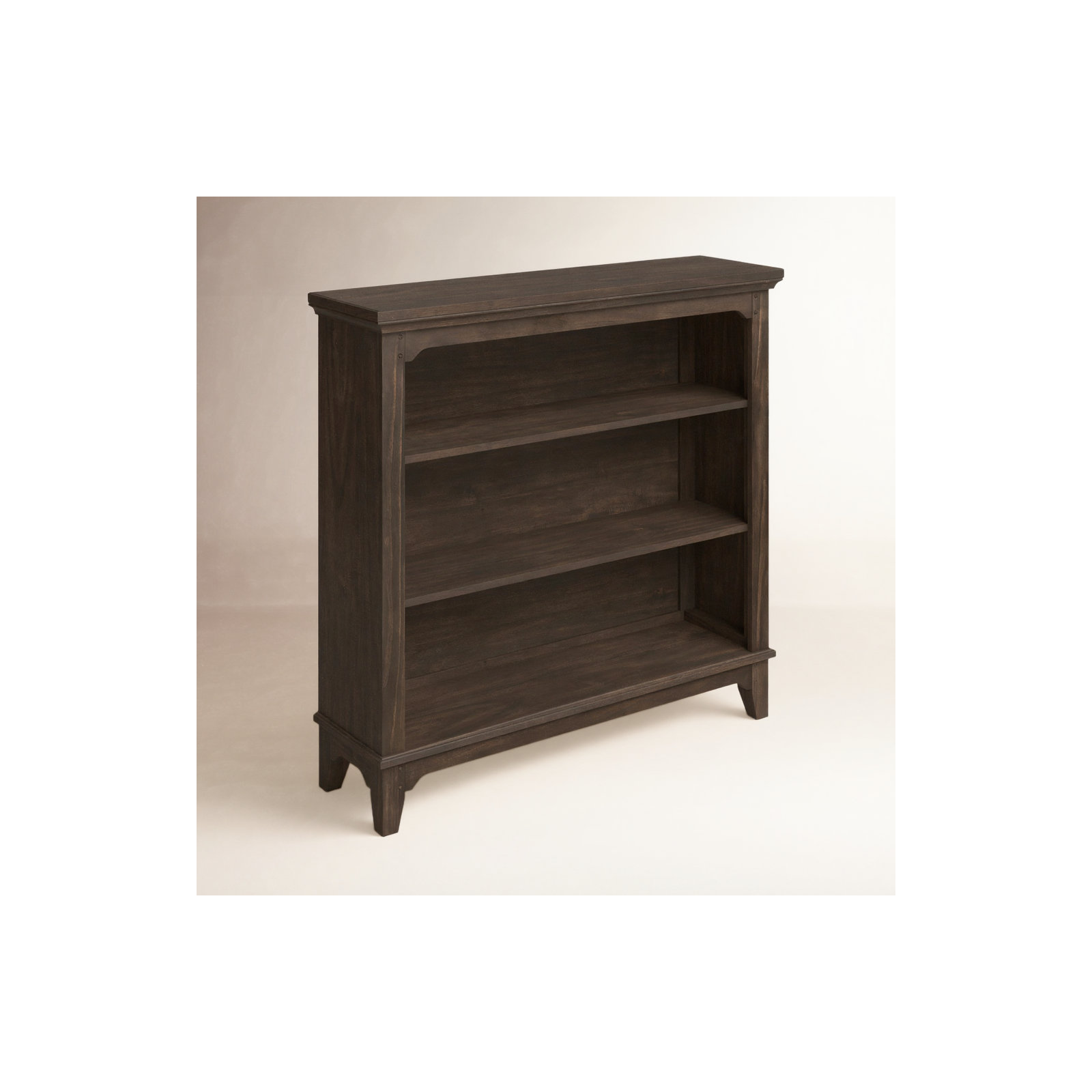 Mabank Wide Bookcase, River Rock Brown