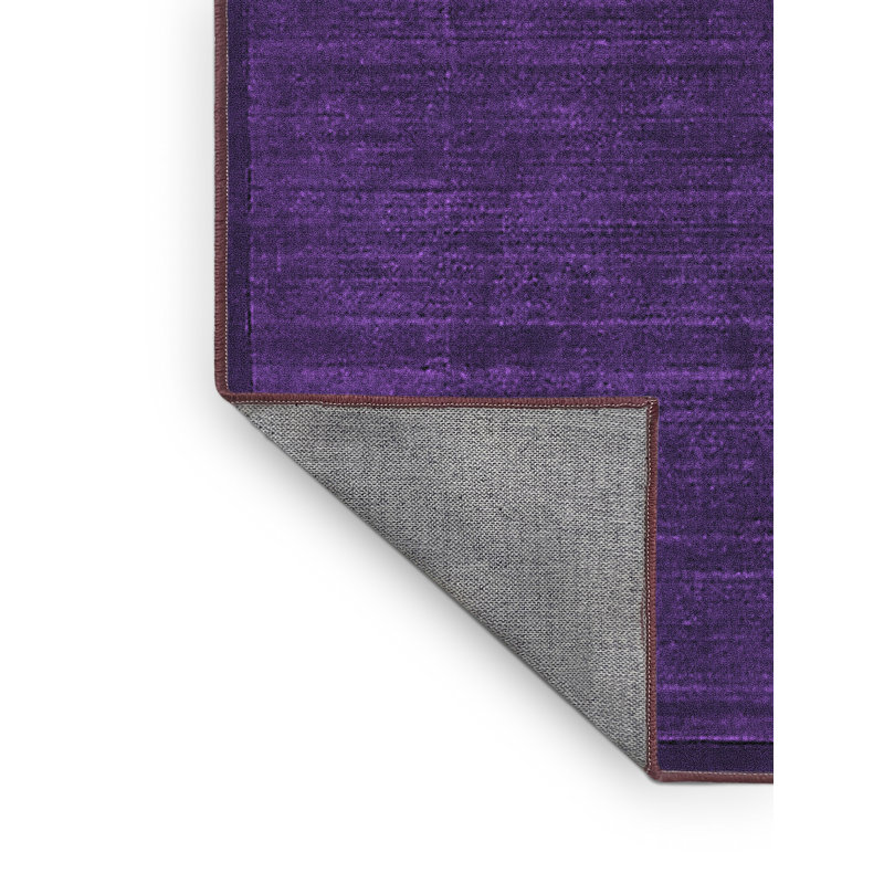 Tapis mauve Mid-Century Modern 426, Rectangle 4 pi x 6 pi