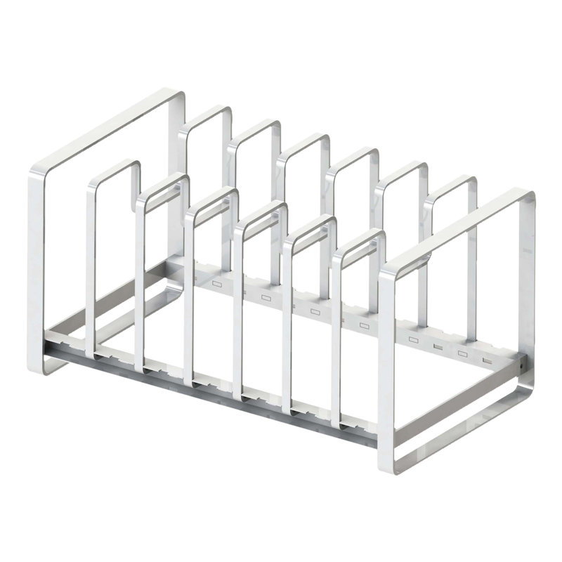 Séparateur en acier pour ustensiles de cuisine, Blanc