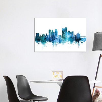 Dayton, Ohio Skyline by Michael Tompsett - Wrapped Canvas Gallery-Wrapped Canvas Giclée