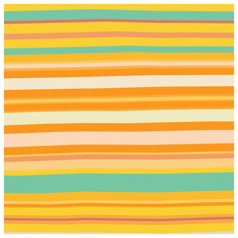 Tapis de bain multicolore à rayures horizontales, L 34 po x L 21 po
