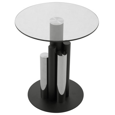 Bhodi Glass Top Side Table