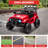 GarveeHome 12V Ride On Truck Car, 2WD Electric Car with Remote Control, Toddler Battery Powered Ride On Toy with Spring Suspension, LED Lights, Music, Battery Display for Kids 3-8, Red-122552494