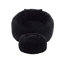 Très grand fauteuil à billes rond avec repose-pieds, support en mousse haute densité et tissu chenille doux pour un confort tout-âge.