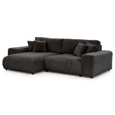 Mollis 4 Seater Corduroy Corner Sofa 