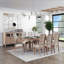 Ensemble de 2 chaises de salle à manger en bois clair avec finition en chêne clair et siège rembourré beige