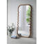 Miroir surdimensionné 31,4 x 1,4 x 74 po avec cadre brun unique