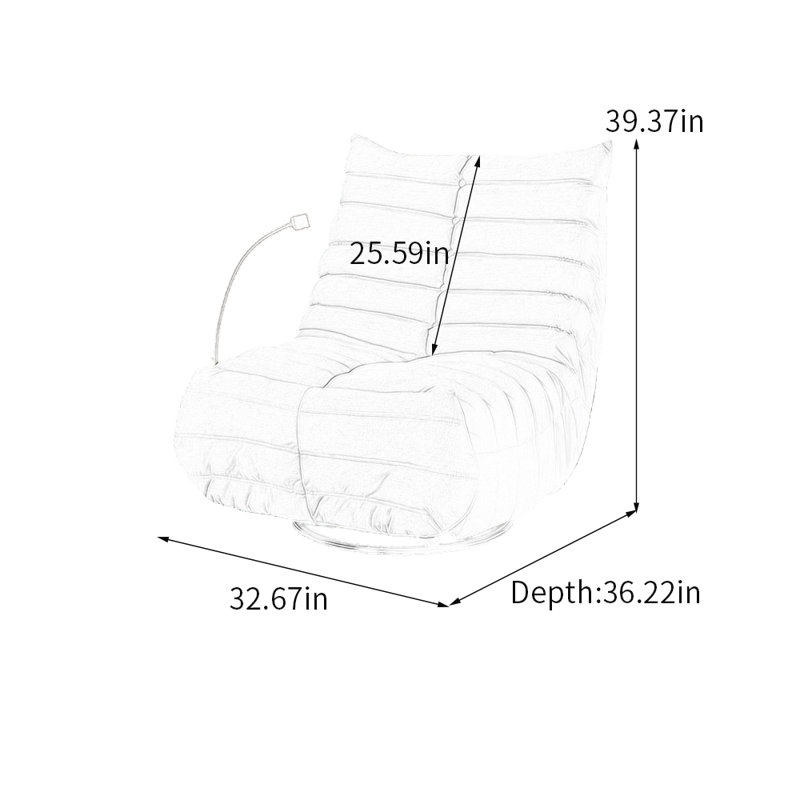Fauteuil ergonomique inclinable réglable, Vert