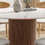 Table japonaise minimaliste en bois et pierre-106283632