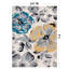 Tapis performance crème / jaune / bleu à motif floral moderne-29433632