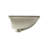 Wetiny 15'' White Ceramic Rectangular Bathroom Sink with Overflow