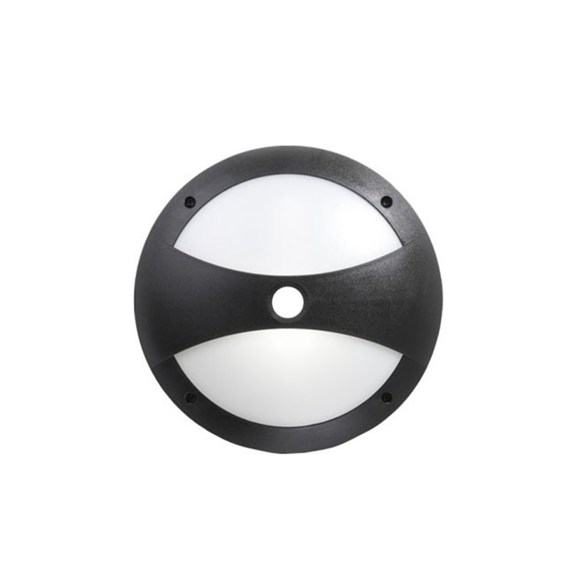 Telly Outdoor Bulkhead Light, Incandescent, Black