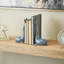 Cole And Grey Metal Dolphin Decorative Bookends With Raised Tails