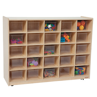 Contender 25 Tray Storage w/Translucent Trays, Assembled w/Casters
