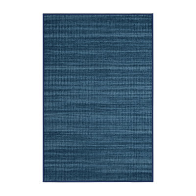 Machine Washable Solid Gray Area Rug