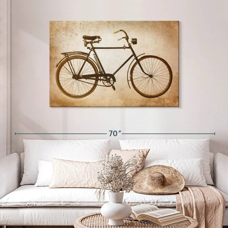 Vélo Meia sépia, H 30 po x l 45 po