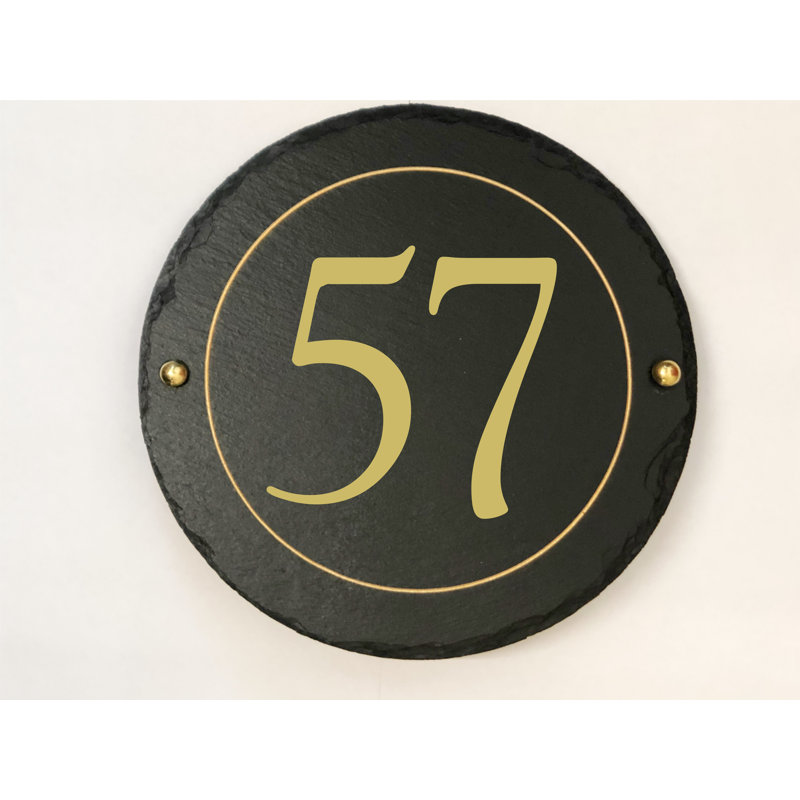 Easingwold 24cm H Stone House Number, 57