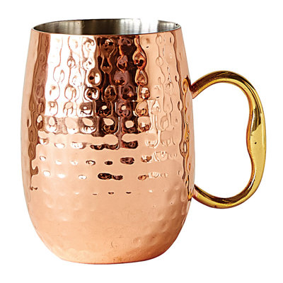 Hammered Stainless Steel Mule Mug