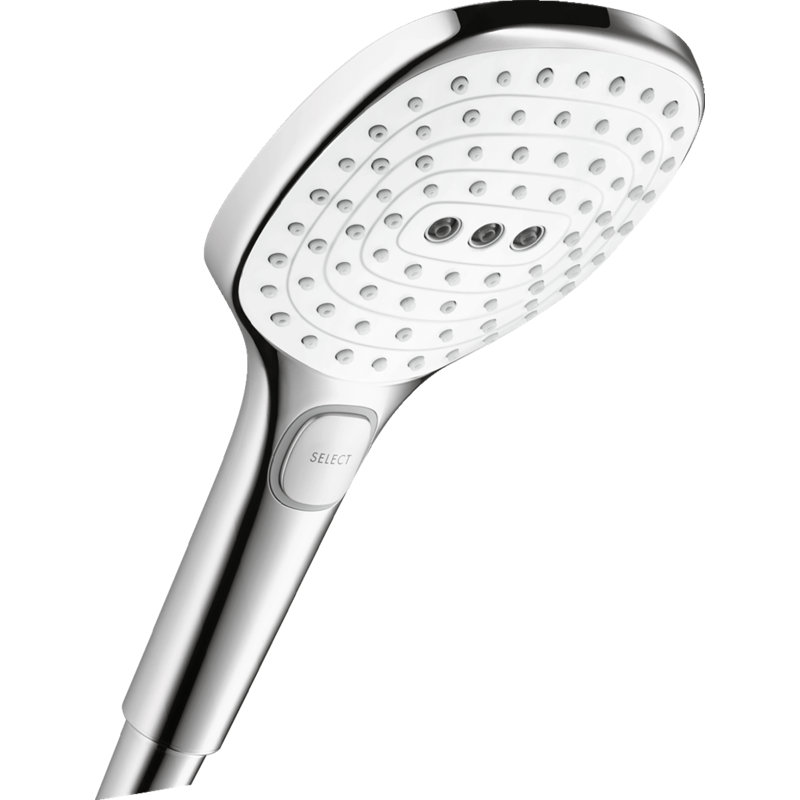 Raindance HG Select 120 Multi Function Handheld Shower Head, Chrome/White, 2.0 GPM
