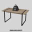 with Iron Base Dining Table