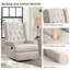 Fauteuil inclinable manuel oscillant avec repose-pieds Venancia-666030766
