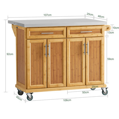 Kenwood 115 cm W Kitchen Island with