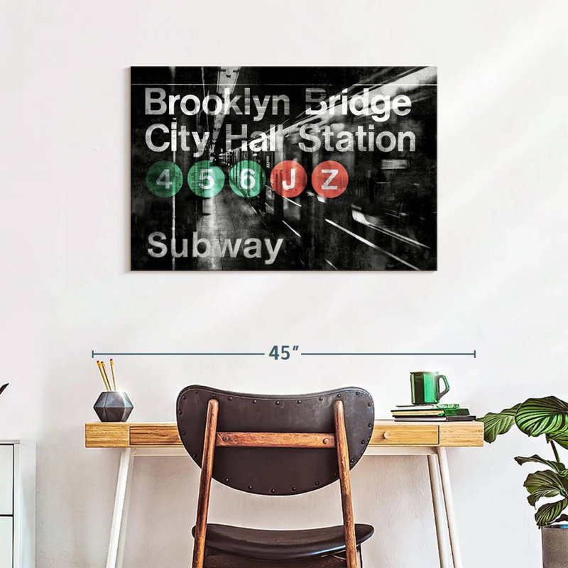 NYC Subway Station I, 24" H x 36" W