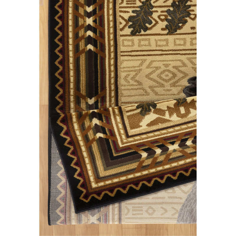 Nature's Nest 7 po X 7 pi 3 po Tapis Lodge, Tapis de couloir 2 pi 7 po x 7 pi 3 po