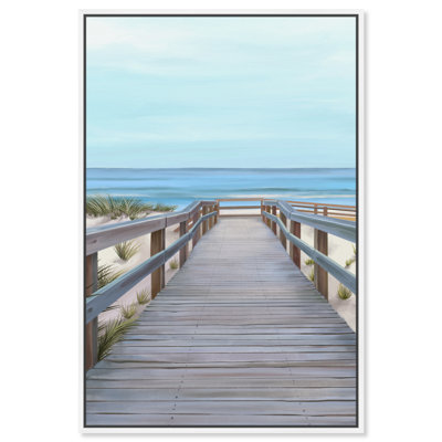 Plage avec vue - reproduction sur toile