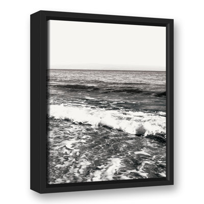 Black And White Ocean Waves - Photograph on Canvas