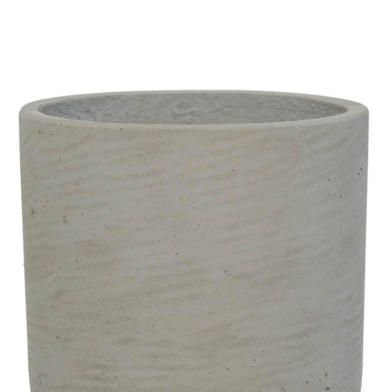 Bohemian Pots Handmade Fiberstone Planter, 7" H x 7" W x 7" D