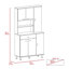 Tigard 1-Shelf 1-Drawer Pantry Cabinet -111835916
