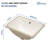 20" L x 15" W Ceramic Rectangular Undermount Bathroom Sink with Overflow