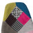 Patchwork Accent Chair Bohemian Style Fabric? Chair With Chromed Legs Geometric Pattern Chair, 18" X 21", Set Of 2