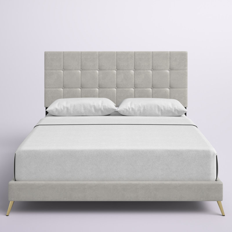 Xiomara Upholstered Standard Storage Bed, Silver Gray, King