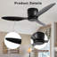 Ventilateur de plafond encastré 42 "sans lumière-383183523
