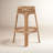 Beachwood Round Rattan Stool-208799878
