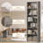 6-Tier Fixed Shelf Bookcase, 75" Tall Heavy-Duty Storage with Tip-Resistant Design-456693298