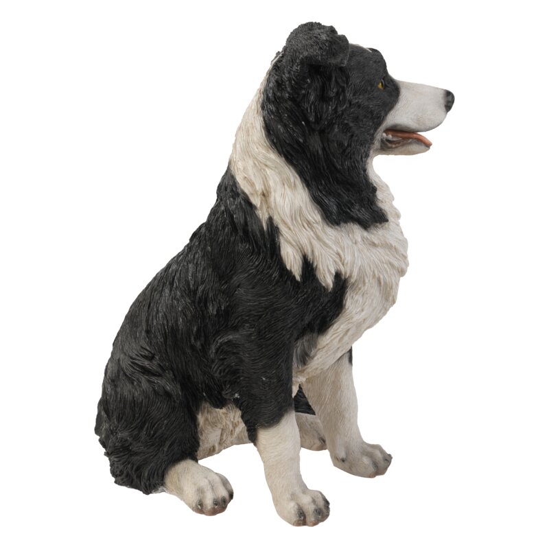 Hi-Line Gift Ltd. Border Collie Sitting Statue & Reviews | Wayfair