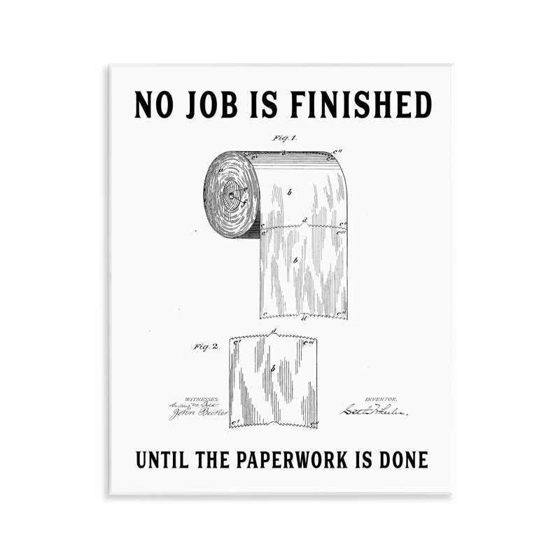 Plaque de papier hygiénique No No