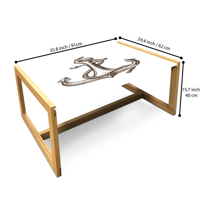 Jahson Sled Coffee Table, 90cm H x 62cm W x 40cm D