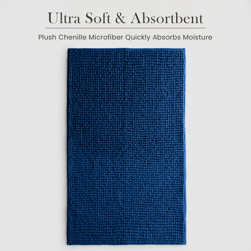 Taigen Non-Slip Indoor Door Mat, 50x80cm, Navy