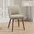 Modern Channel Tufted Upholstered Dining Chairs with Solid Wood Legs-2012503793