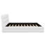 Très grand lit plateforme tapissier, lit plateforme en tissu molletonné avec tête de lit moelleuse-1057594340