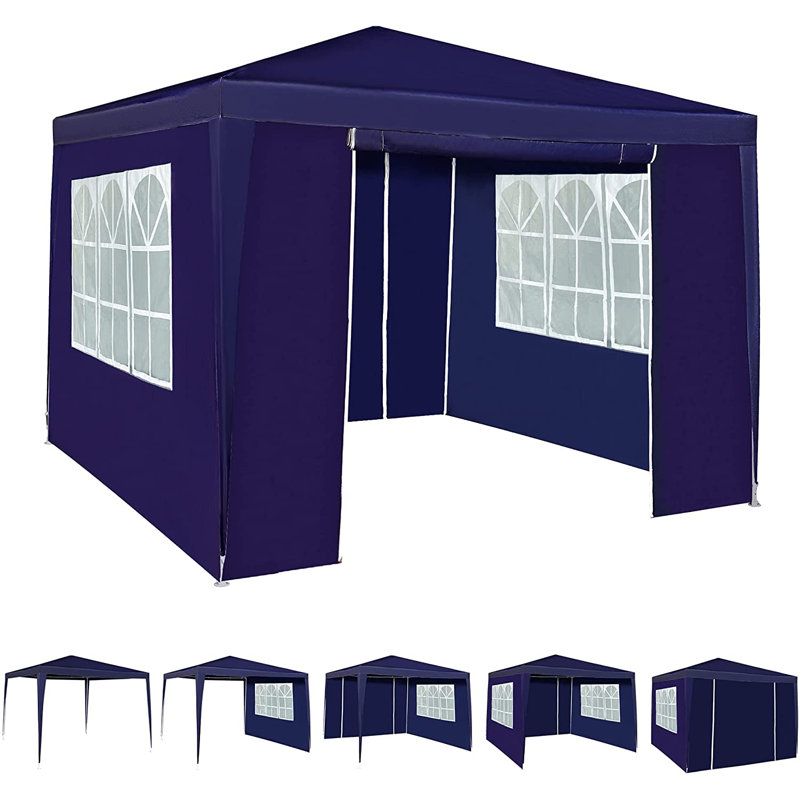 Mifflintown 3m x 3m Steel Party Tent, Blue