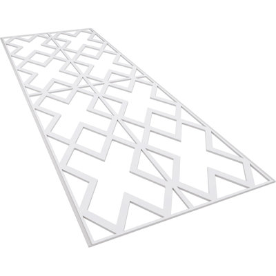 32.25'' H x 94.5'' W x 0.375'' D Expanded Cellular PVC Wainscot Paneling