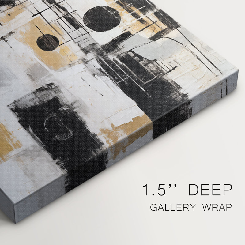 Série ABSTRACT CCCCXCV III - Toile tendue avec châssis de qualité supérieure - Prêt à être accroché, H 36 po x l 24 po