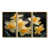 Toile avec cadre flottant or