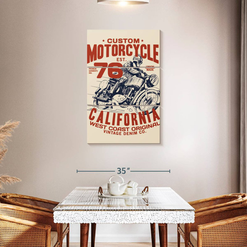 Affiche de moto personnalisée Tergel, H 45 po x l 28 po